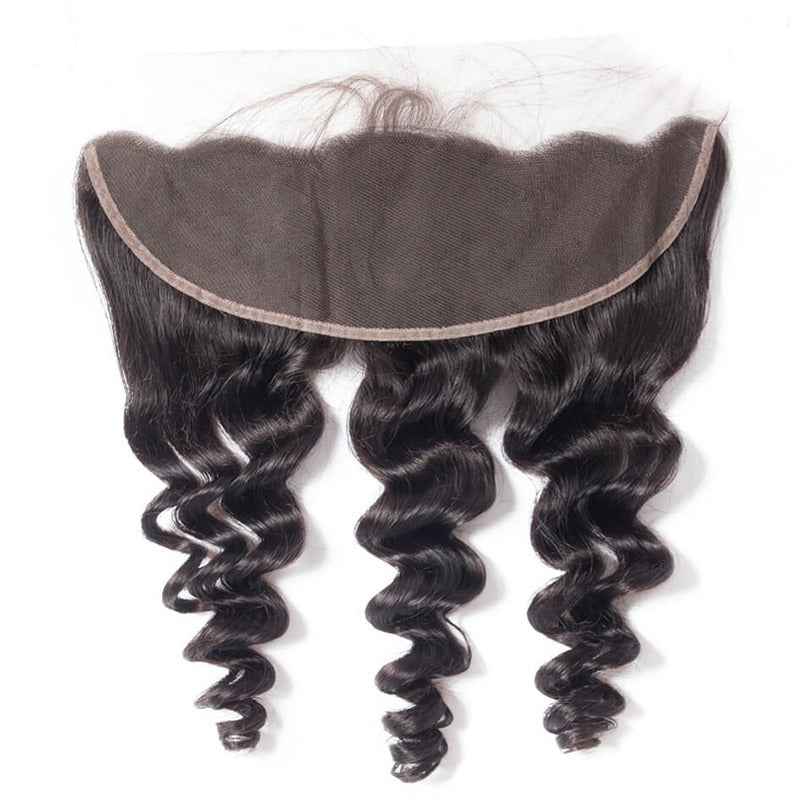 Premium HD Lace & Transparent Front Closure: 13x4, 13x6, 5x5, 4x4 Loose Wave Human Hair Lace Type: Transparent