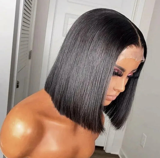 Hairlo Natural Color Straight 13*4,5*5,5*4*4,2*6 Glueless, pre-cut, pre-plucked and Pre Bleached.HD Wig – 100% Human Hair, Premium Quality and Style