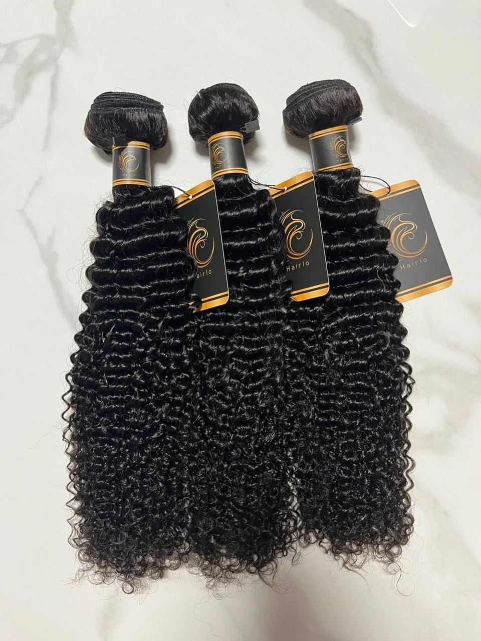 Hairlo 11A Cuticle Aligned Kinky Curly Virgin 100% Human Hair – 3 Bundles - Hairlo