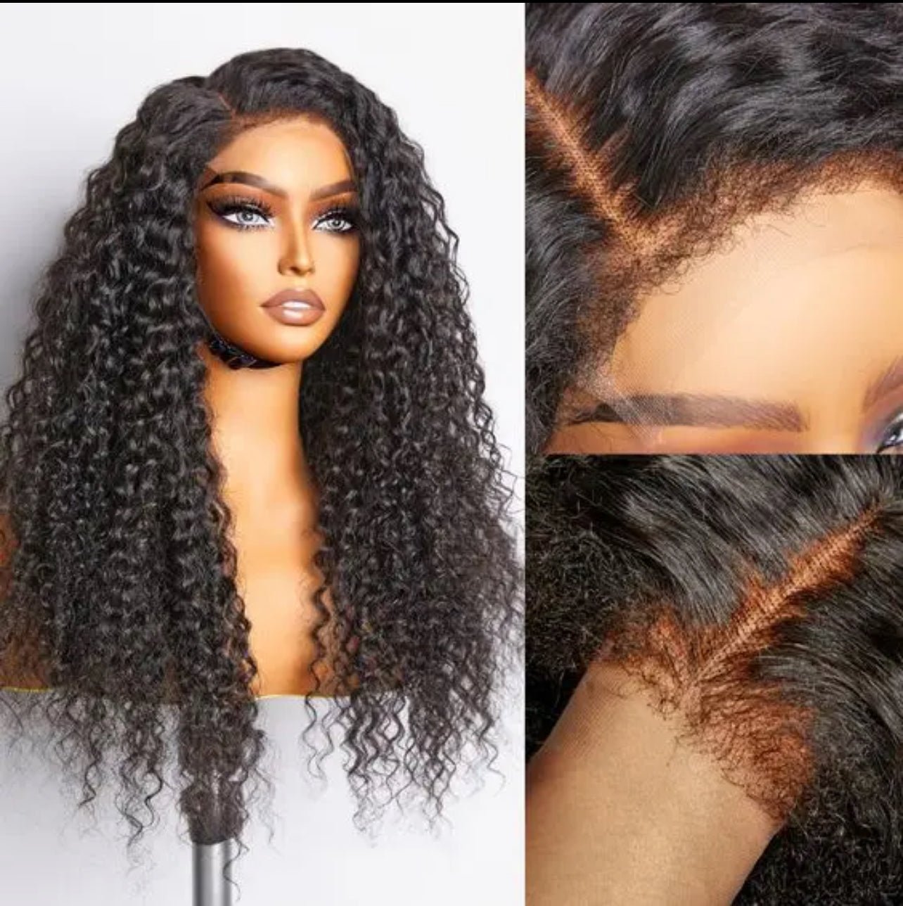 Hairlo HD Lace Kinky Curly Wig in Natural Color – 100% Human Hair, Pre - cut, Pre - plucked Premium Quality & Style - Hairlo
