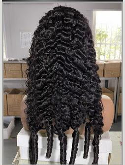 Hairlo 13x6 Burmese Curly HD Lace Wig – Glueless, Pre-Cut & Pre-Bleached. Full, bouncy curls with natural look & premium human hair.