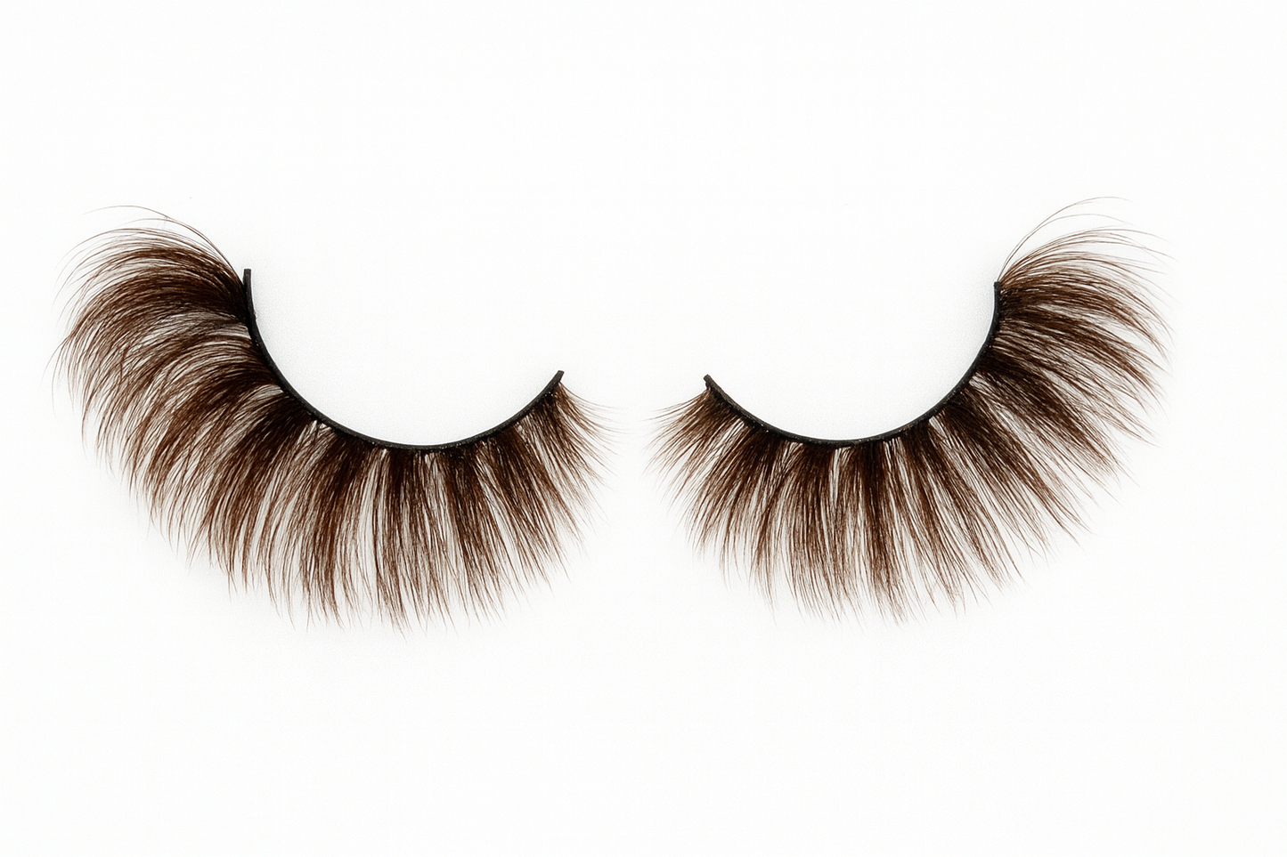 Hairlo Chocolate Breeze 3D Mink Lashes 18mm (Natural Brown Color)