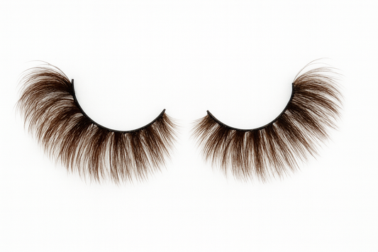 Hairlo Chocolate Breeze 3D Mink Lashes 18mm (Natural Brown Color)