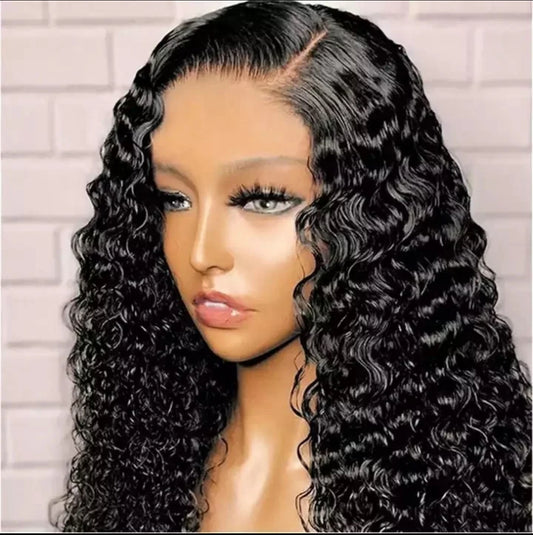 Hairlo HD Lace Water Wave Wig in Natural Color – 100% Human Hair, Pre-cut, Pre-plucked and Pre Bleached Premium Quality & Style