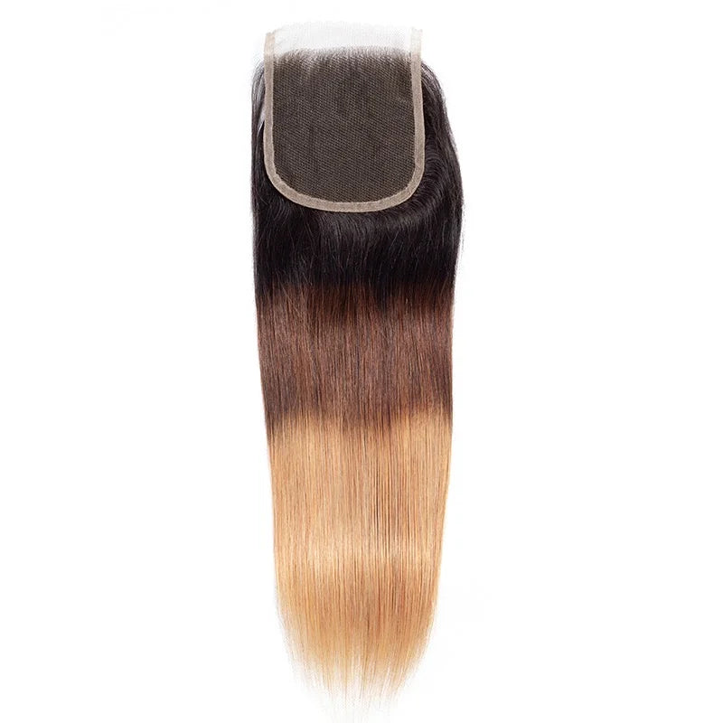 1B-4-27 Straight Human Hair : HD Lace & Transparent Front – 13×4, 13×6, 5×5, 4×4 Closure