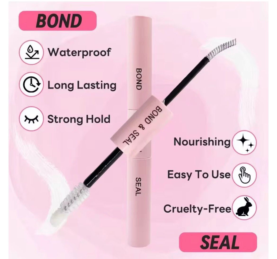 Hairlo Bond & Seal – 2-in-1 Lash Adhesive & Long-Wear Sealer