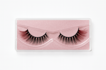 Hairlo Crimson Flare 3D Mink Lashes 15mm (Red Ombre Tips)