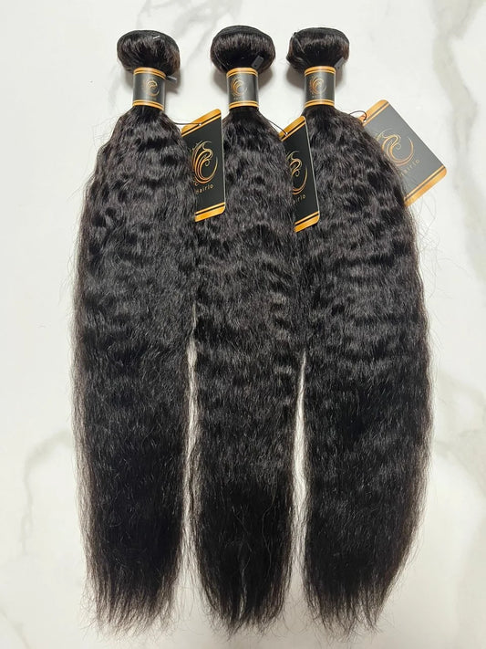 Hairlo 10A Cuticle Aligned Kinky Straight Virgin 100% Human Hair – 3 Bundles