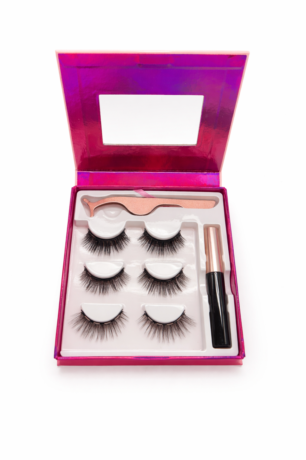 Hairlo Magnetic Strip Lash Kit – 3 Luxury Reusable Pairs