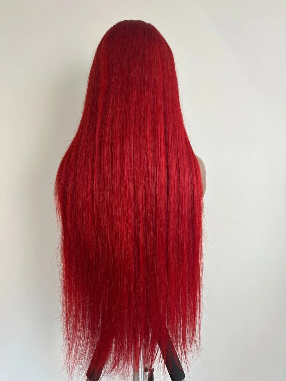 Hairlo Red Color Straight 13×4 HD Transparent Lace Wig – 100% Human Hair, Premium Quality & Style