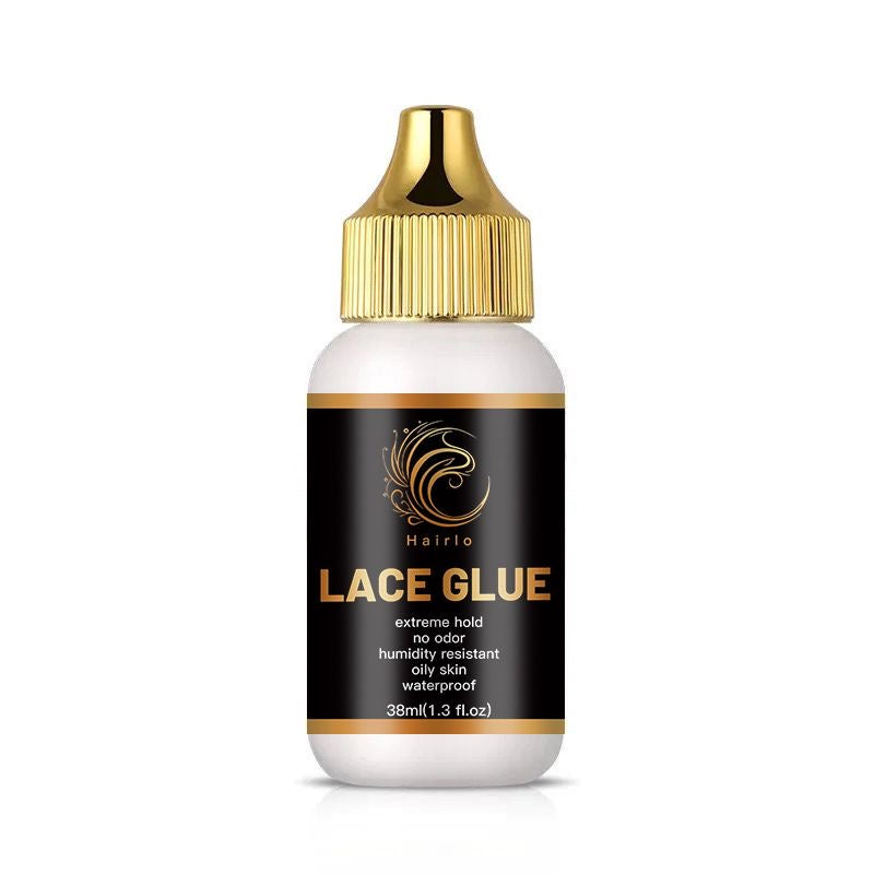 Hairlo Lace Glue - Extreme Hold, Waterproof & Humidity Resistant for Front Wigs | No Odor, Perfect for Oily Skin (38ml / 1.3 fl. oz)