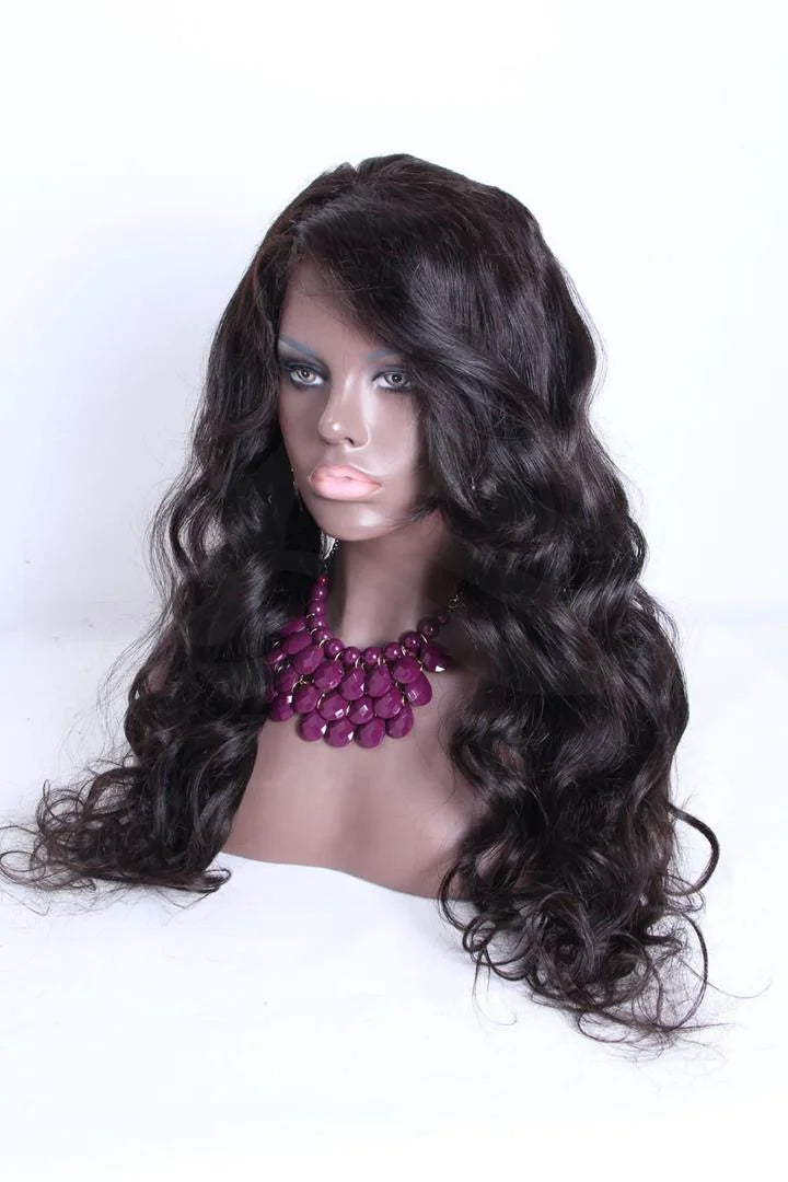 Hairlo 10A Cuticle Aligned Body Wave Virgin Transparent Lace 100% Human Hair Wig Pre-cut and Pre-bleached