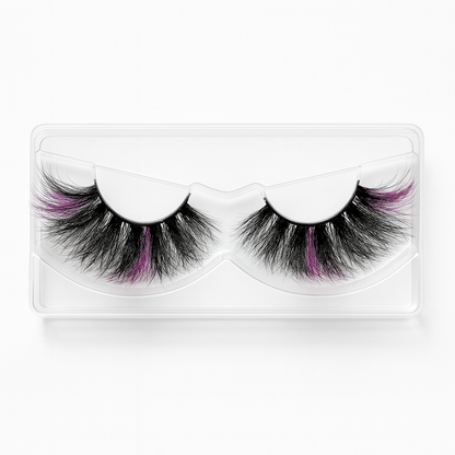 Hairlo Violet Flair 3D Mink Lashes 25mm (Purple Flame)