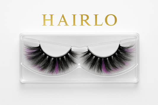 Hairlo Violet Flair 3D Mink Lashes 25mm (Purple Flame)