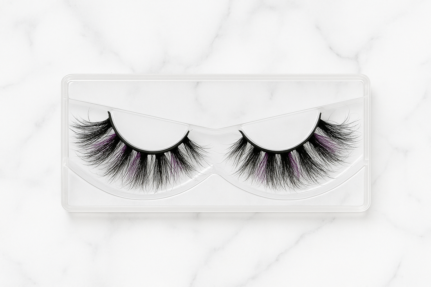 Hairlo Violet Vixen 3D Mink Lahes 25mm (Purple Black)