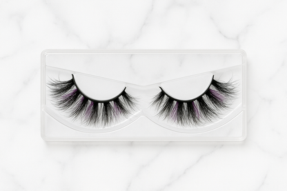 Hairlo Violet Vixen 3D Mink Lahes 25mm (Purple Black)