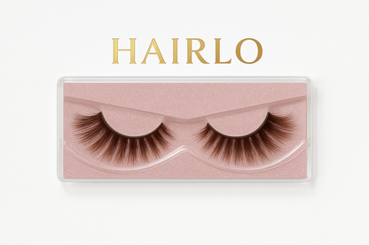 Hairlo Chocolate Breeze 3D Mink Lashes 18mm (Natural Brown Color)