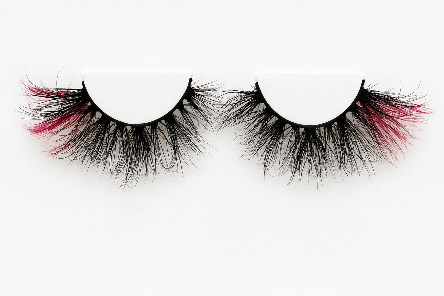Hairlo Aphrodite 3D Mink Lashes 25mm (Red Ombre Blend)