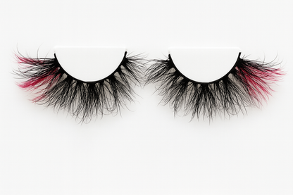 Hairlo Aphrodite 3D Mink Lashes 25mm (Red Ombre Blend)