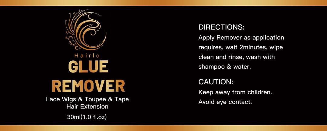 Hairlo Glue Remover - Gentle & Effective Adhesive Remover for Lace Wigs, Toupees, and Hair Extensions (30ml / 1.0 fl. oz) - Hairlo